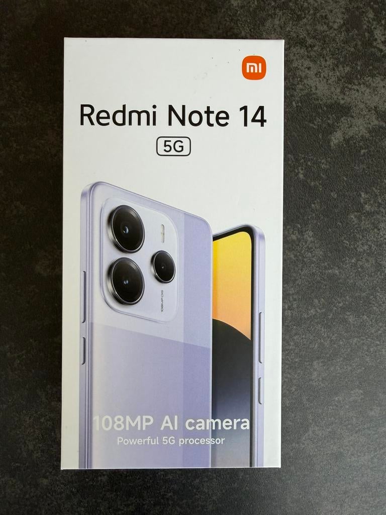 Redmi Note 14 5G Midnight Black 8GB RAM 256GB ROM, Telecommunicatie, Mobiele telefoons | Overige merken, Ophalen of Verzenden