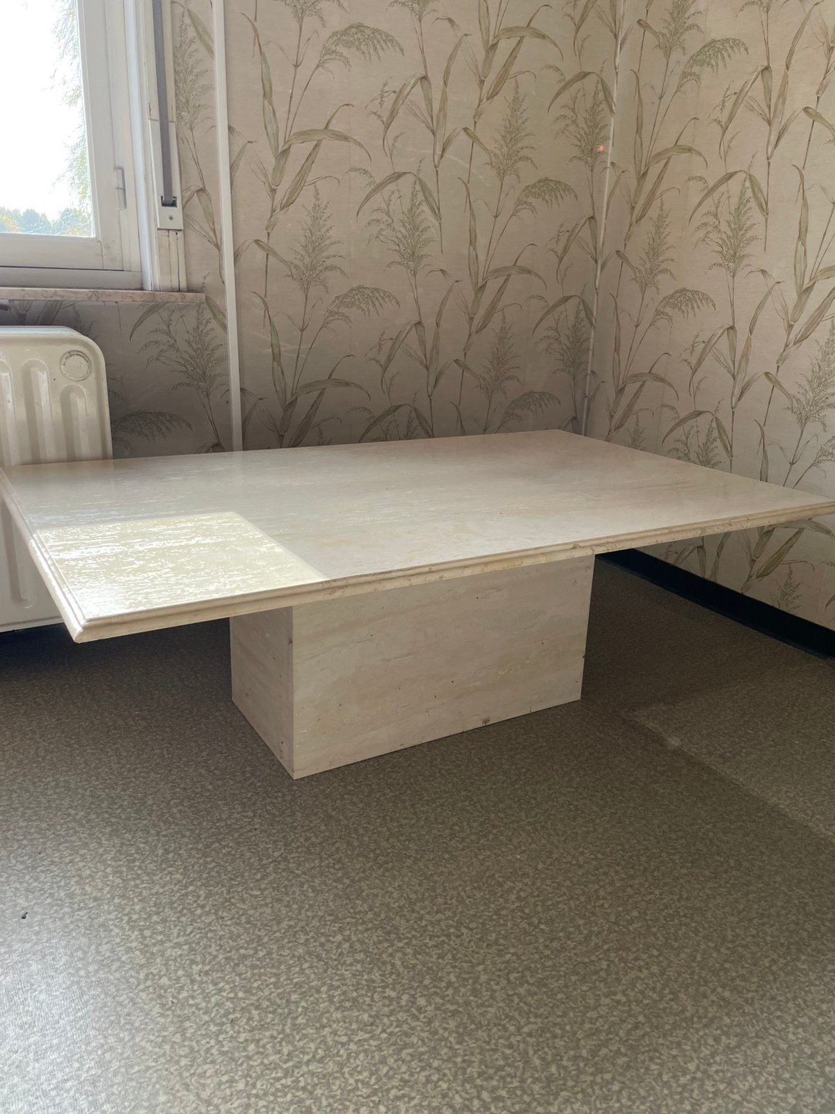 Marmeren salontafel, Huis en Inrichting, Ophalen, Overige materialen, 100 tot 150 cm, 50 tot 100 cm