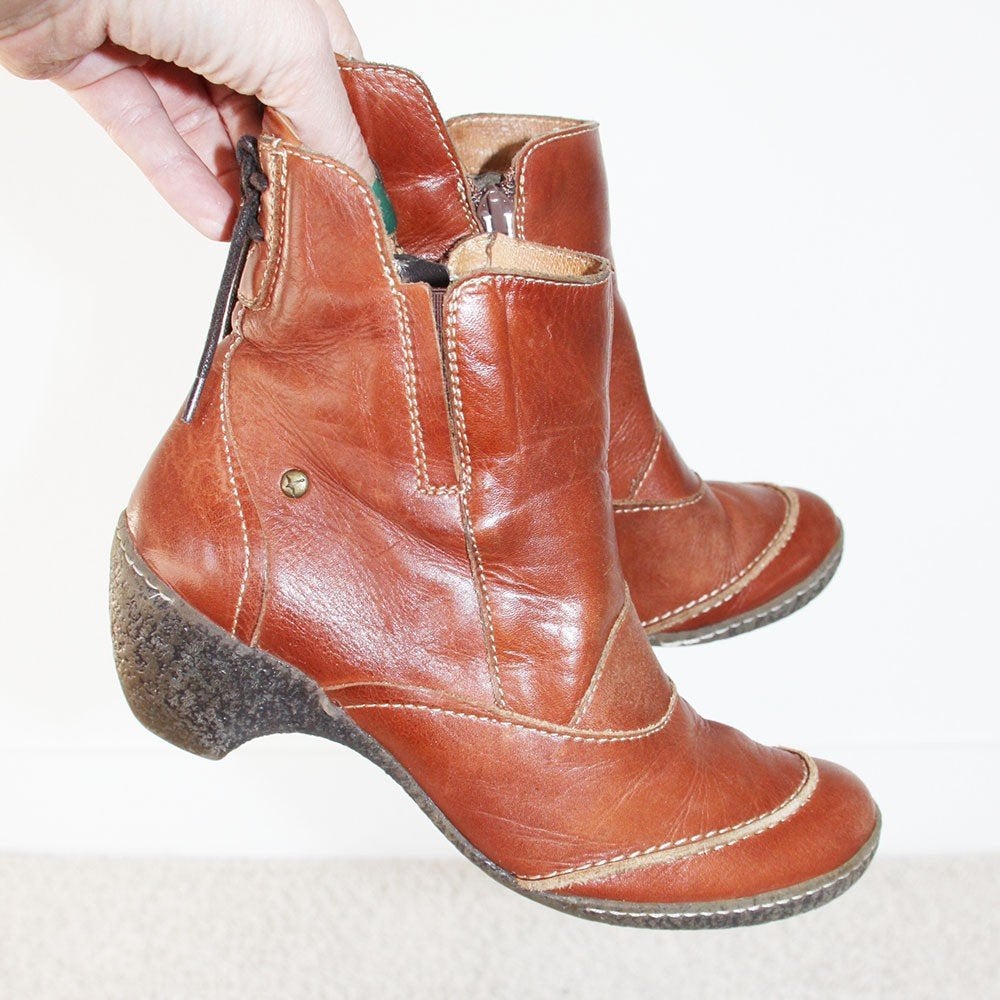 Belles bottines en cuir Pikolinos -S9 (taille 37) €75, -, Enlèvement ou Envoi, Comme neuf, Brun, Boots et Botinnes