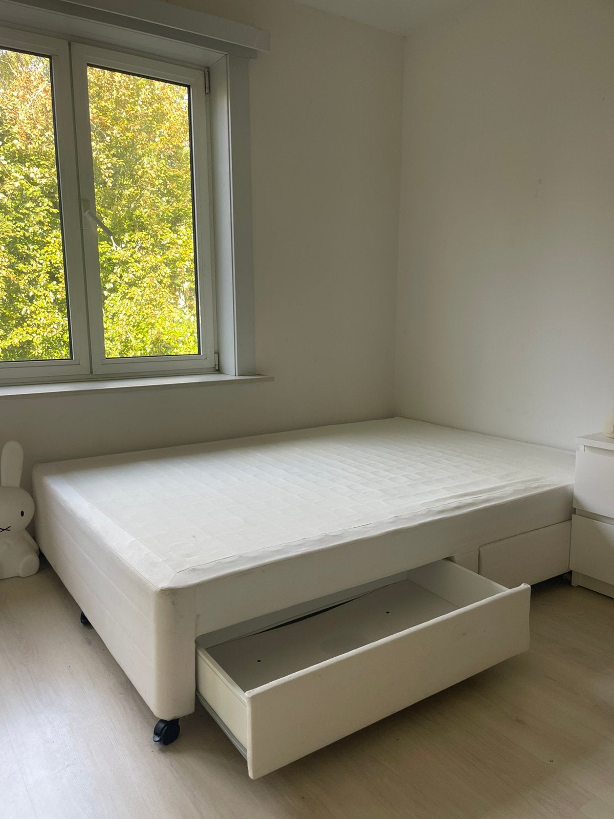 GRATIS Bed 140x200 af te halen vandaag of morgen, Queen size, Beige, 140 cm, Enlèvement