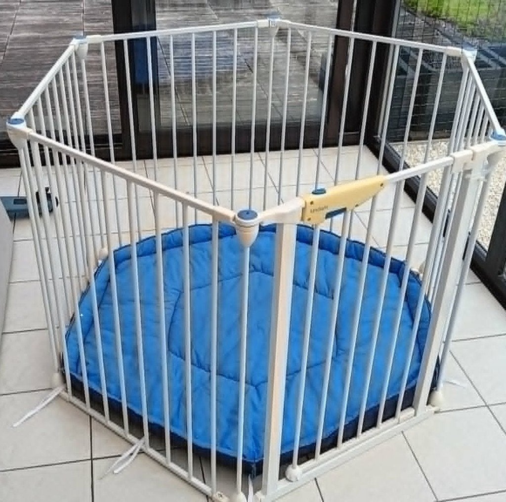 Playpen / grondbox Lindam met gronddeken - 5 Panelen, Ophalen, Gebruikt