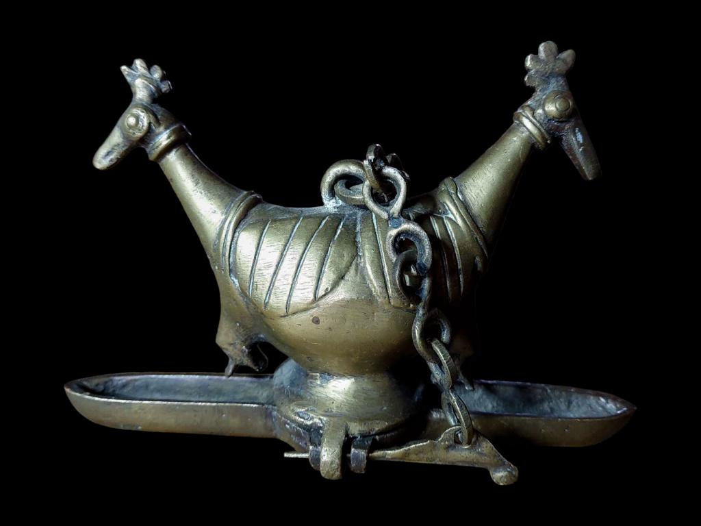 Olielamp voor mogolvogels, India 18 cm, Antiek en Kunst, Ophalen