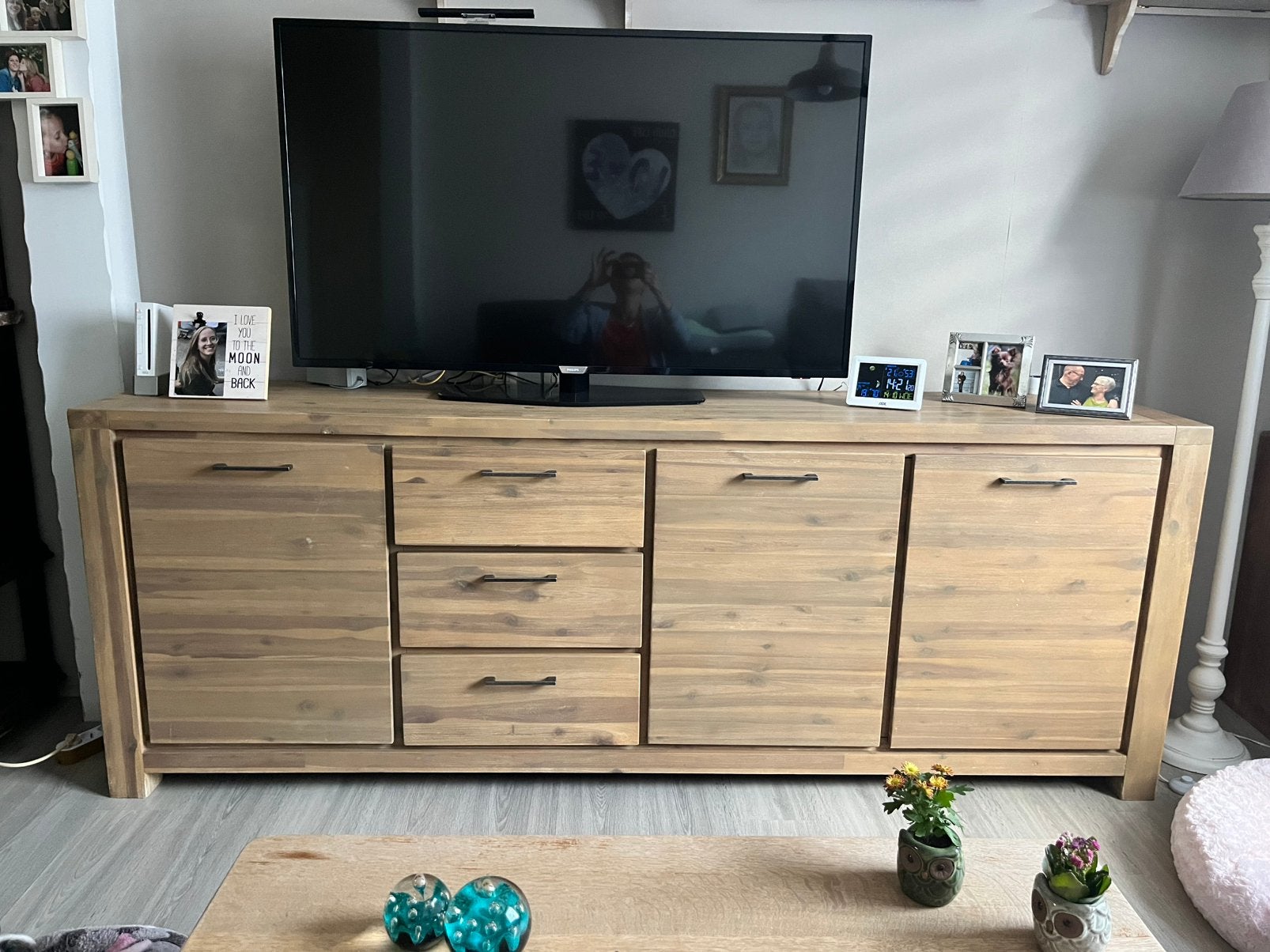 Dressoir, Ophalen, Met lade(s), Zo goed als nieuw, 200 cm of meer