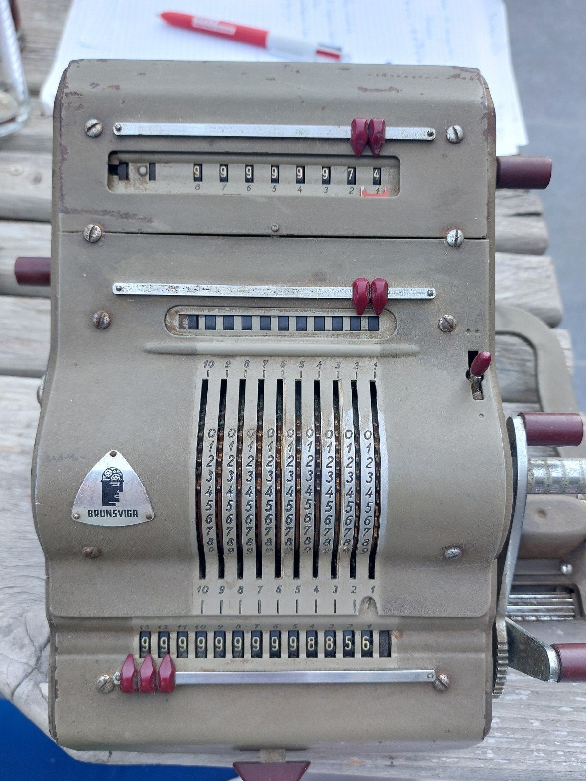 rekenmachine 1956, Antiquités & Art, Enlèvement ou Envoi