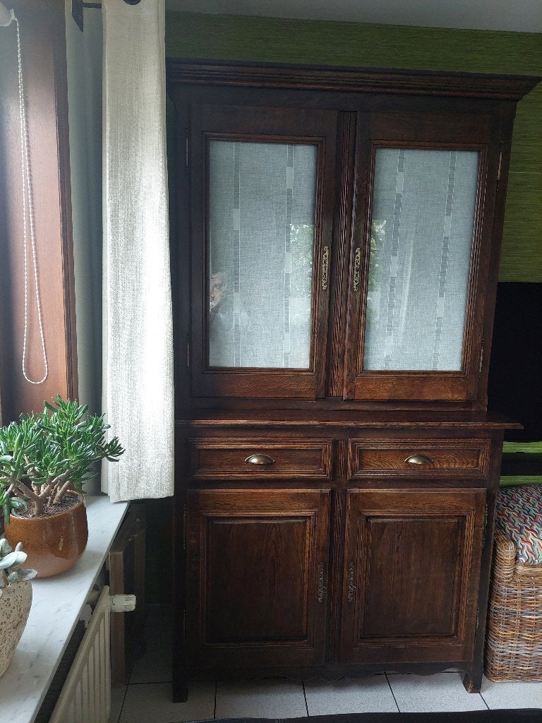 Eiken barkast, Huis en Inrichting, Ophalen, Gebruikt, 200 cm of meer, Rustiek