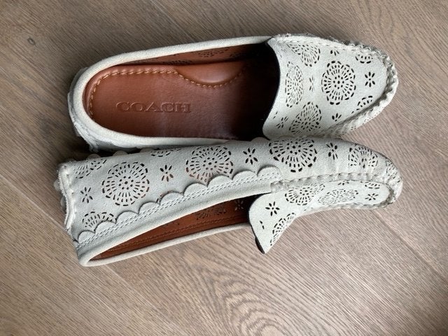 Coach loafers krijtwit maat 37,5, Ophalen of Verzenden, Gedragen, Coach, Wit