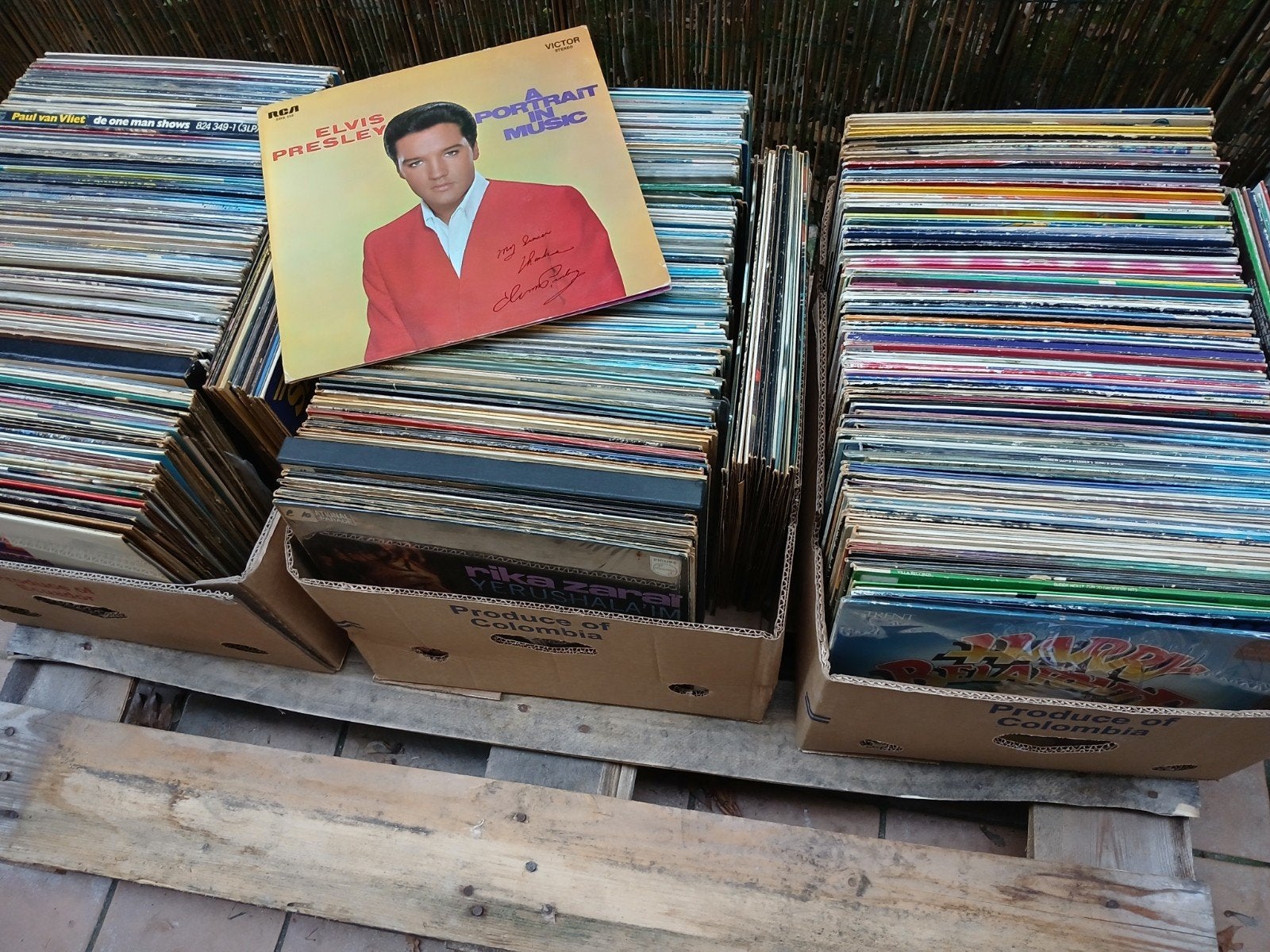 Lot +/- 450 vinyl platen, Cd's en Dvd's, Ophalen, LP