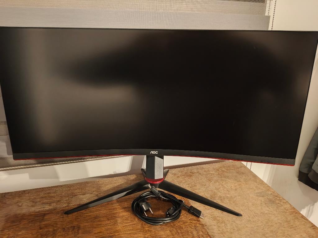 Ecran AOC 34" incurvé 144hz, Informatique & Logiciels, Moniteurs, 1 à 2 ms, Autres résolutions, VA, AOC