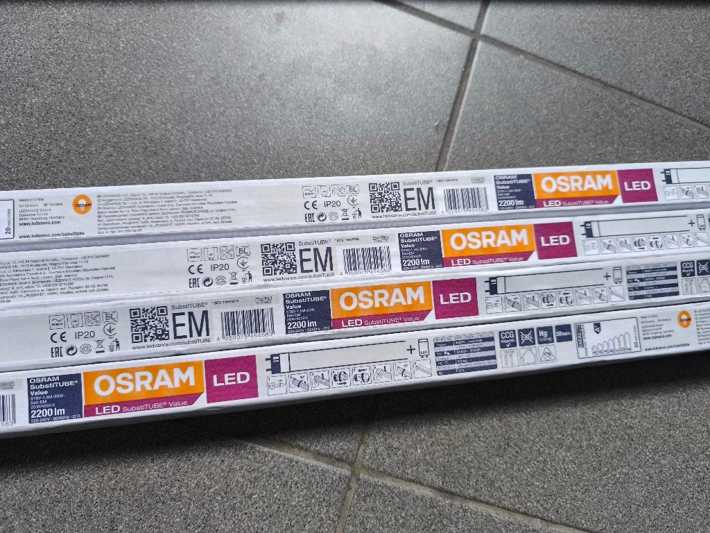 4x Osram SubstiTUBE LED TL-buizen 150 cm (2200 lm) NIEUW, 30 tot 60 watt, Led-lamp, Osram, G13 (TL)