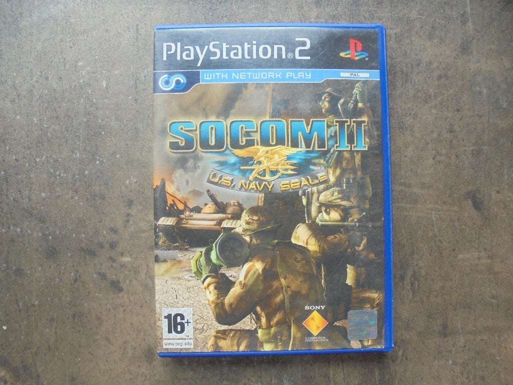 Socom 2 U.S. Navy Seals voor PS2 (zie foto's), Consoles de jeu & Jeux vidéo, Shooter, Enlèvement ou Envoi, 1 joueur, À partir de 16 ans