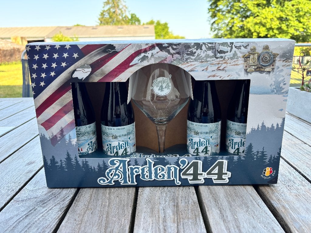 COFFRET ARDEN'44 4X33CL + 1 VERRE, Enlèvement ou Envoi, Neuf, Bouteille(s), Autres marques