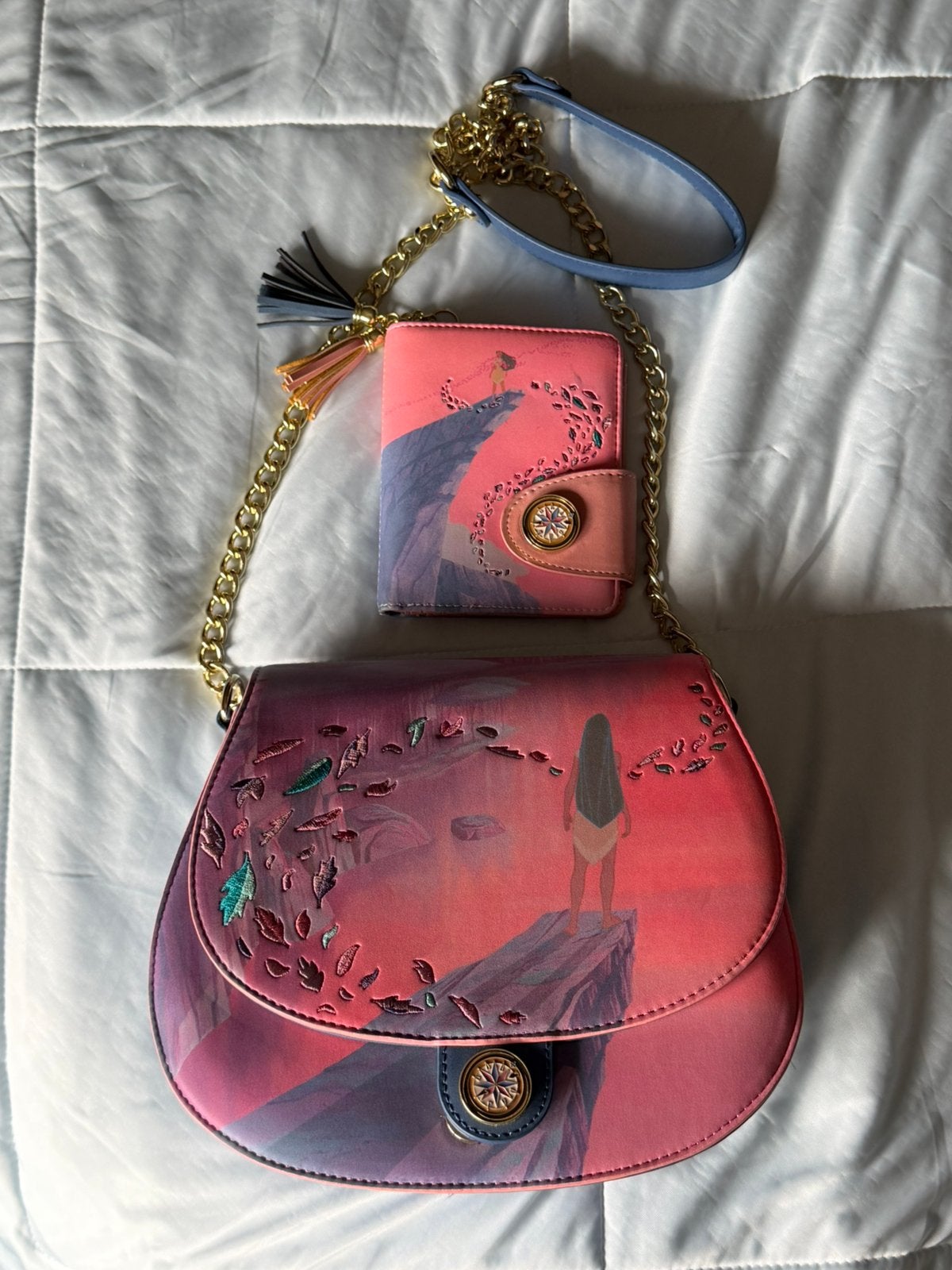 Loungefly set Pocahontas, Handtassen en Accessoires, Ophalen of Verzenden, Zo goed als nieuw