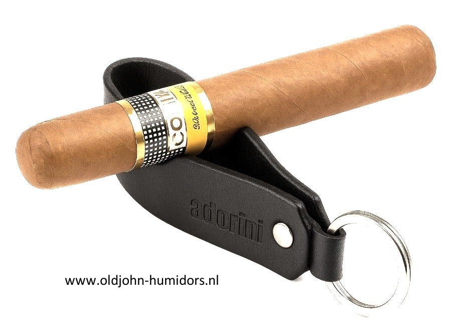 ADORINI SLEUTELHANGER LEER + SIGAREN - EN PIJPHOUDERI  shz01, Verzamelen, Rookartikelen, Aanstekers en Luciferdoosjes, Nieuw, Tabaksdoos of Verpakking