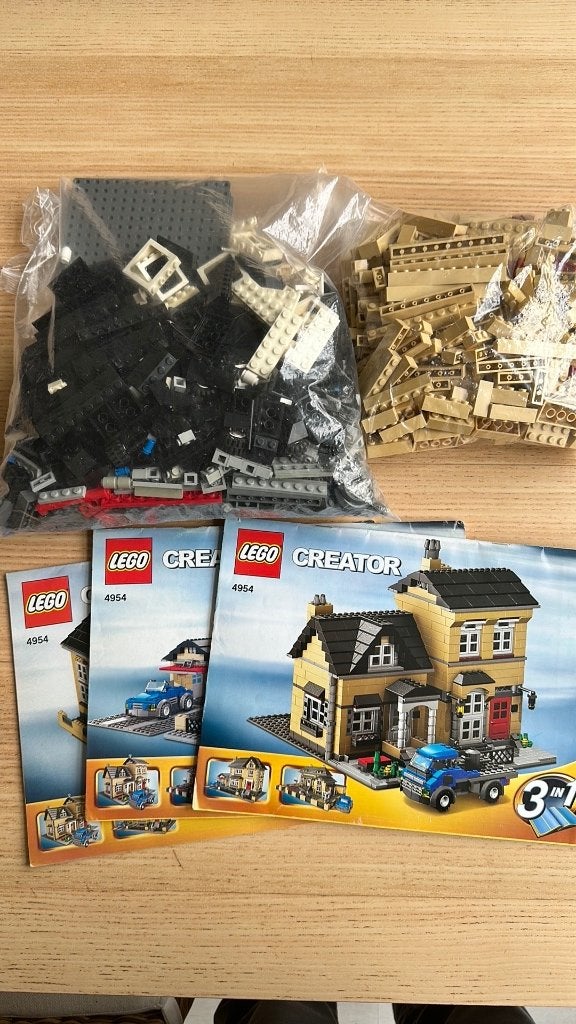Lego Creator 4954, modelwoning, compleet, Gebruikt, Lego, Inclusief instructies, Ophalen of Verzenden