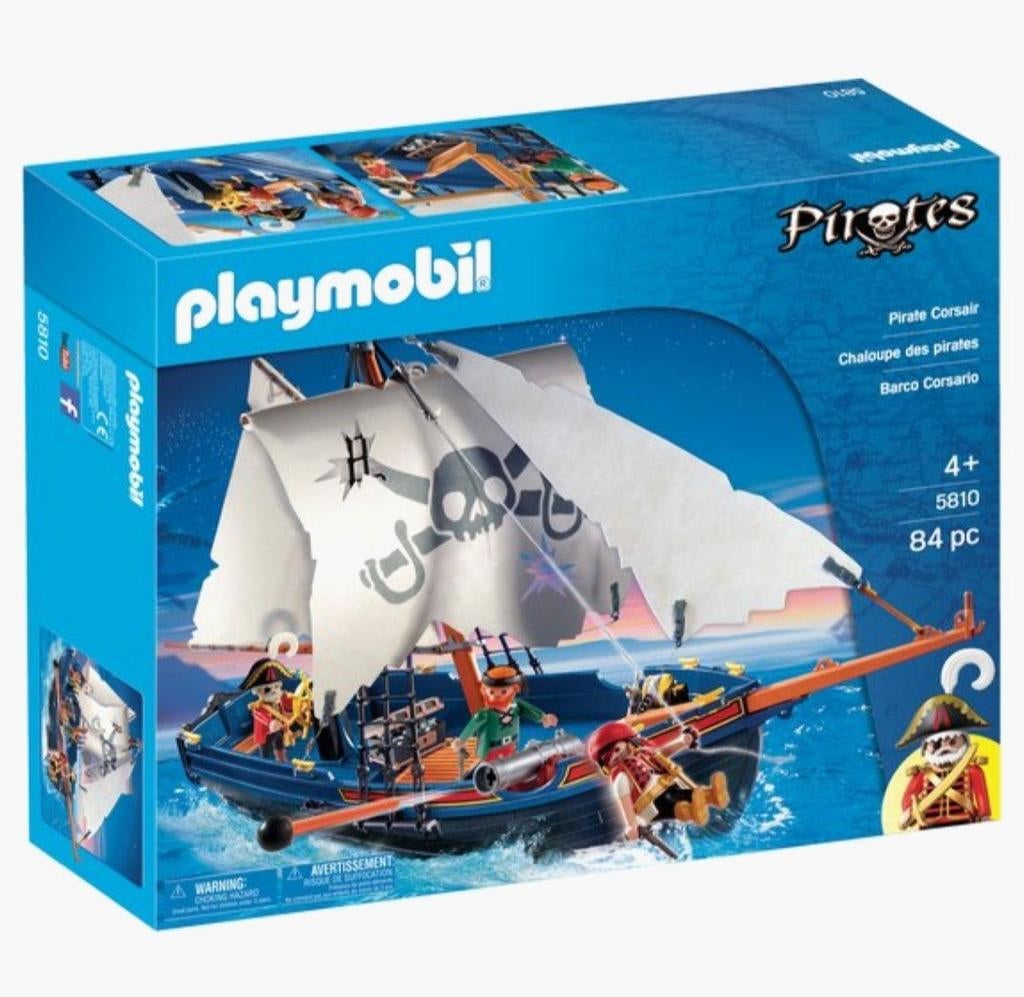 Playmobil Piratenschip met toebehoren, Kinderen en Baby's, Speelgoed | Playmobil, Ophalen, Zo goed als nieuw, Complete set