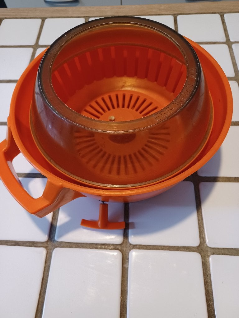 Essore salade AS Vintage orange1970 made in France, Enlèvement ou Envoi, Orange