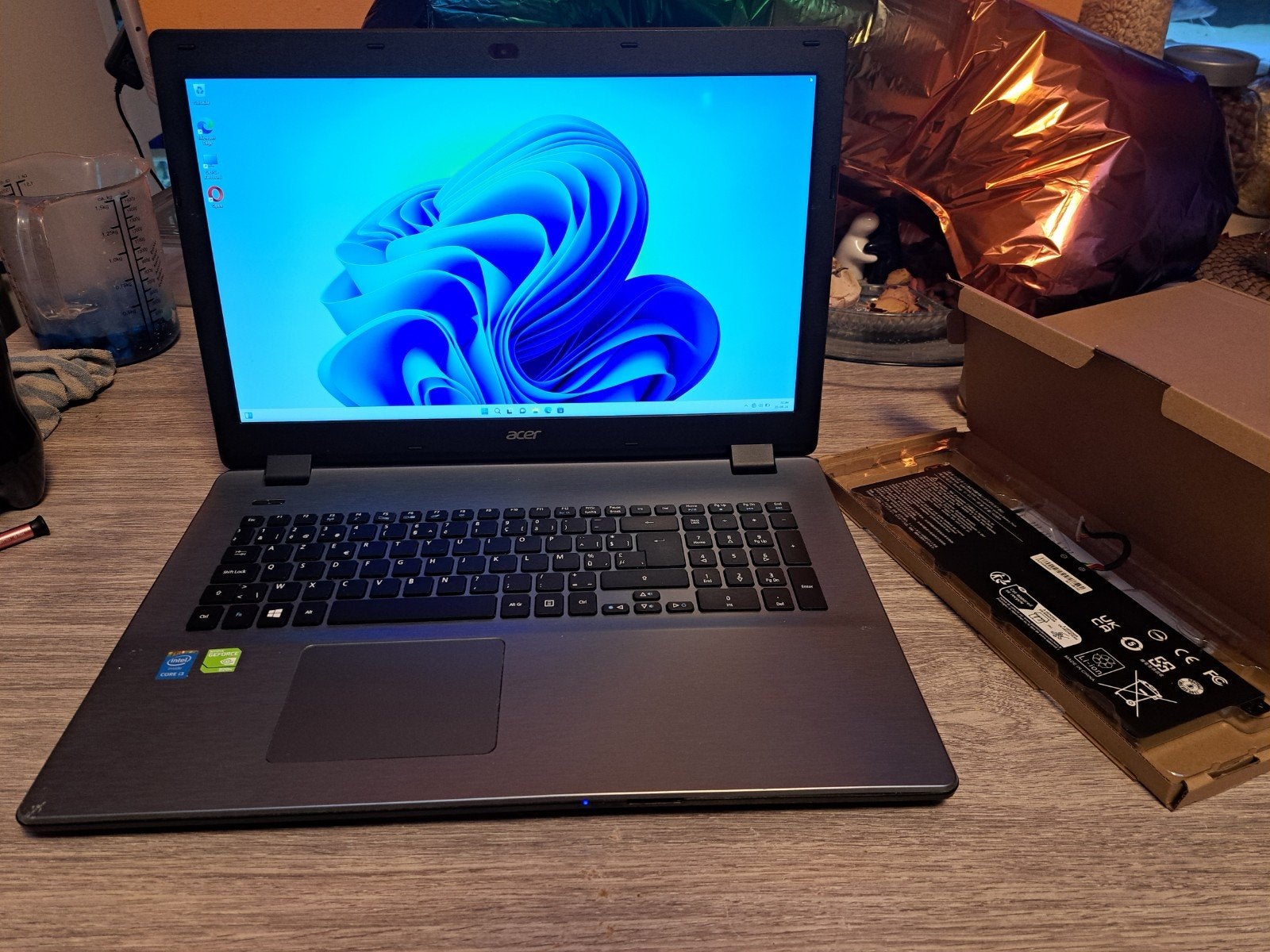 Acer 17 core i3 de  6gb+hdd 320gb+nvidia geforce 820mWin11, Informatique & Logiciels, 256 GB, Enlèvement ou Envoi, 17 pouces ou plus