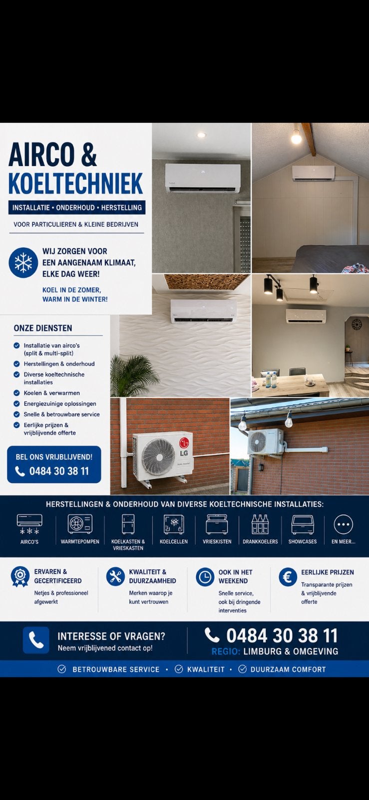 ️ Airco vanaf €1.500 incl. montage!, Ophalen, Zo goed als nieuw