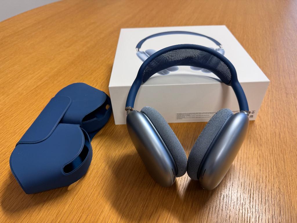 airpods max hemelsblauw, Audio, Tv en Foto, Hoofdtelefoons, Zo goed als nieuw, Over oor (circumaural), Ophalen