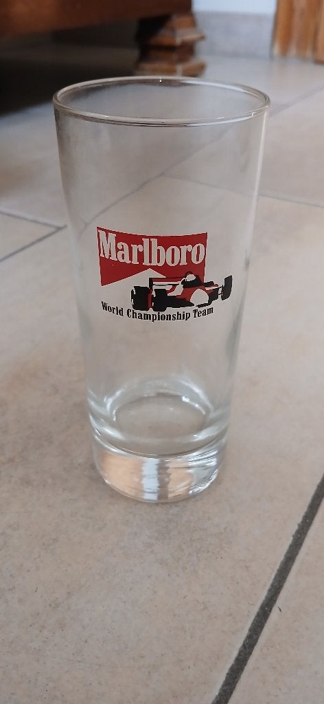 12 vintage glazen Marlboro, Ophalen, Nieuw, Gebruiksvoorwerp