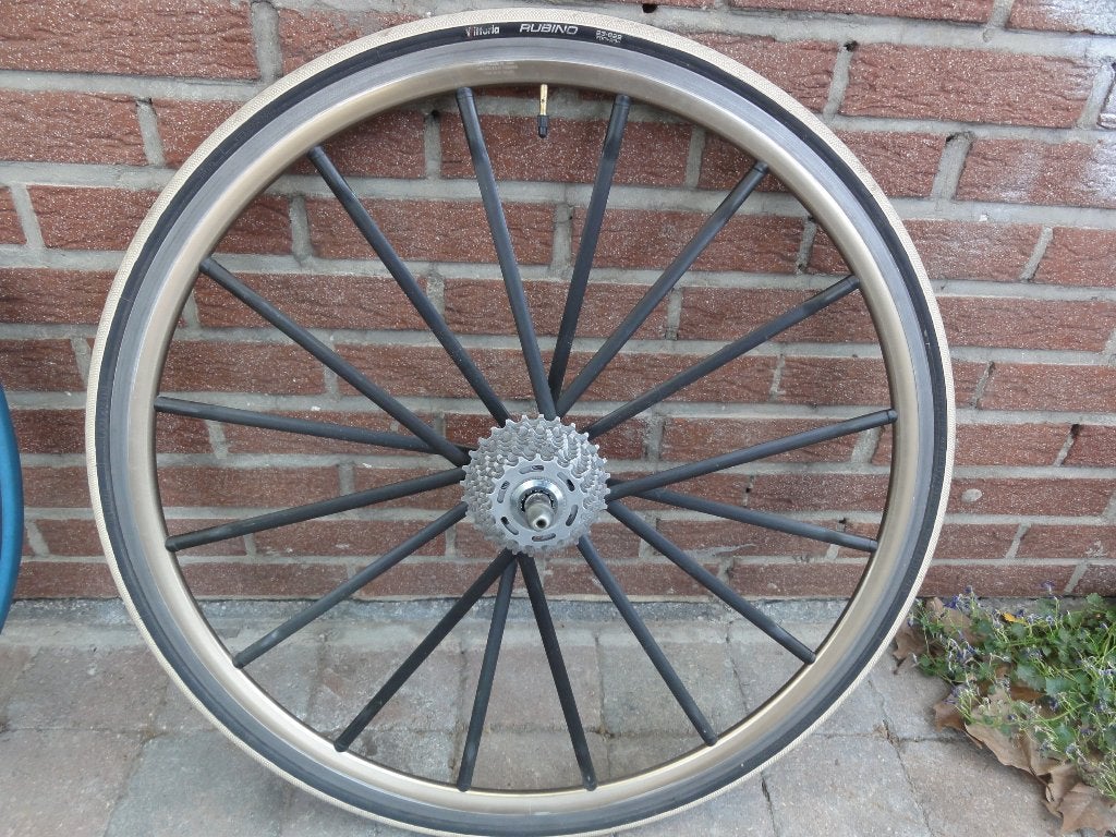 CARBON koersfietswiel, DP13 RIGIDA vr 45 euro, Fietsen en Brommers, Ophalen, Zo goed als nieuw, Carbon, 28 inch