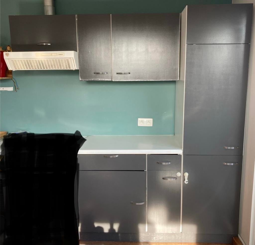 Keukenkasten + dampkap GRATIS, Huis en Inrichting, Keuken | Keukenelementen, Ophalen, Zo goed als nieuw