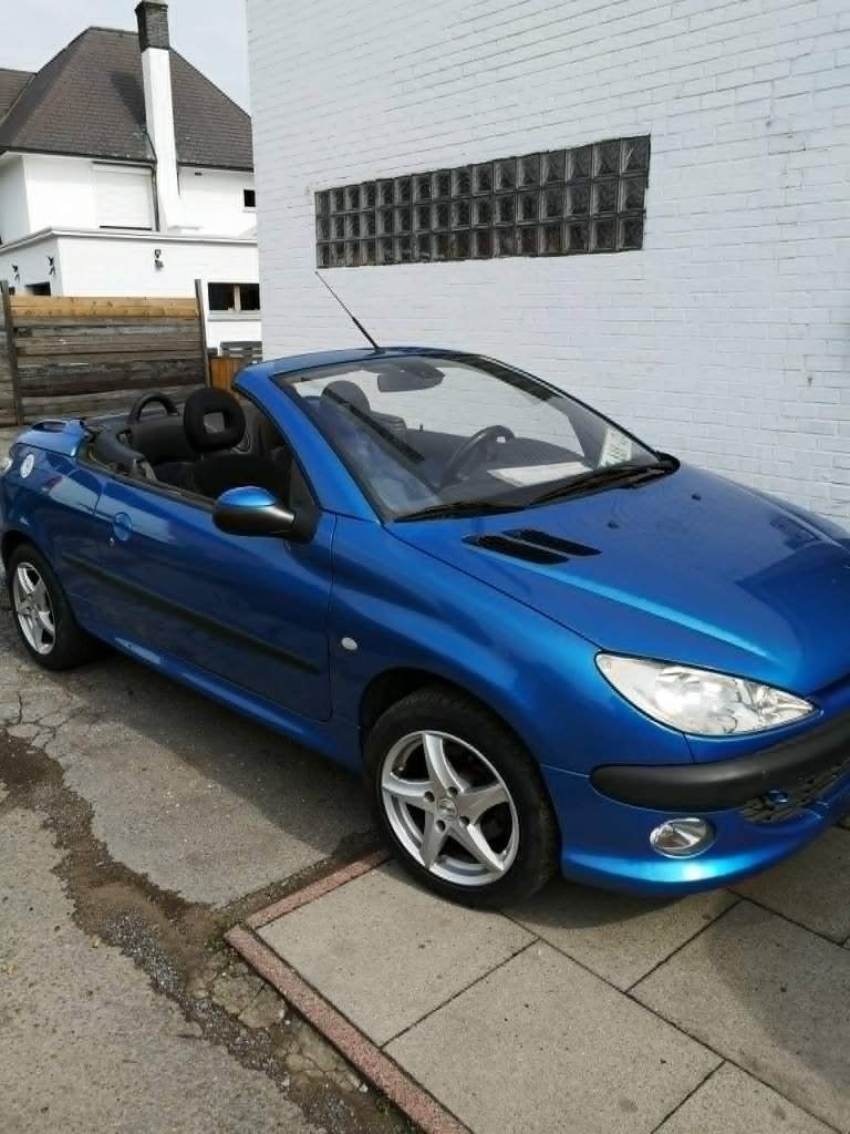 Peugeot 206cc, Auto's, Stof, 4 cilinders, Blauw, Overige kleuren