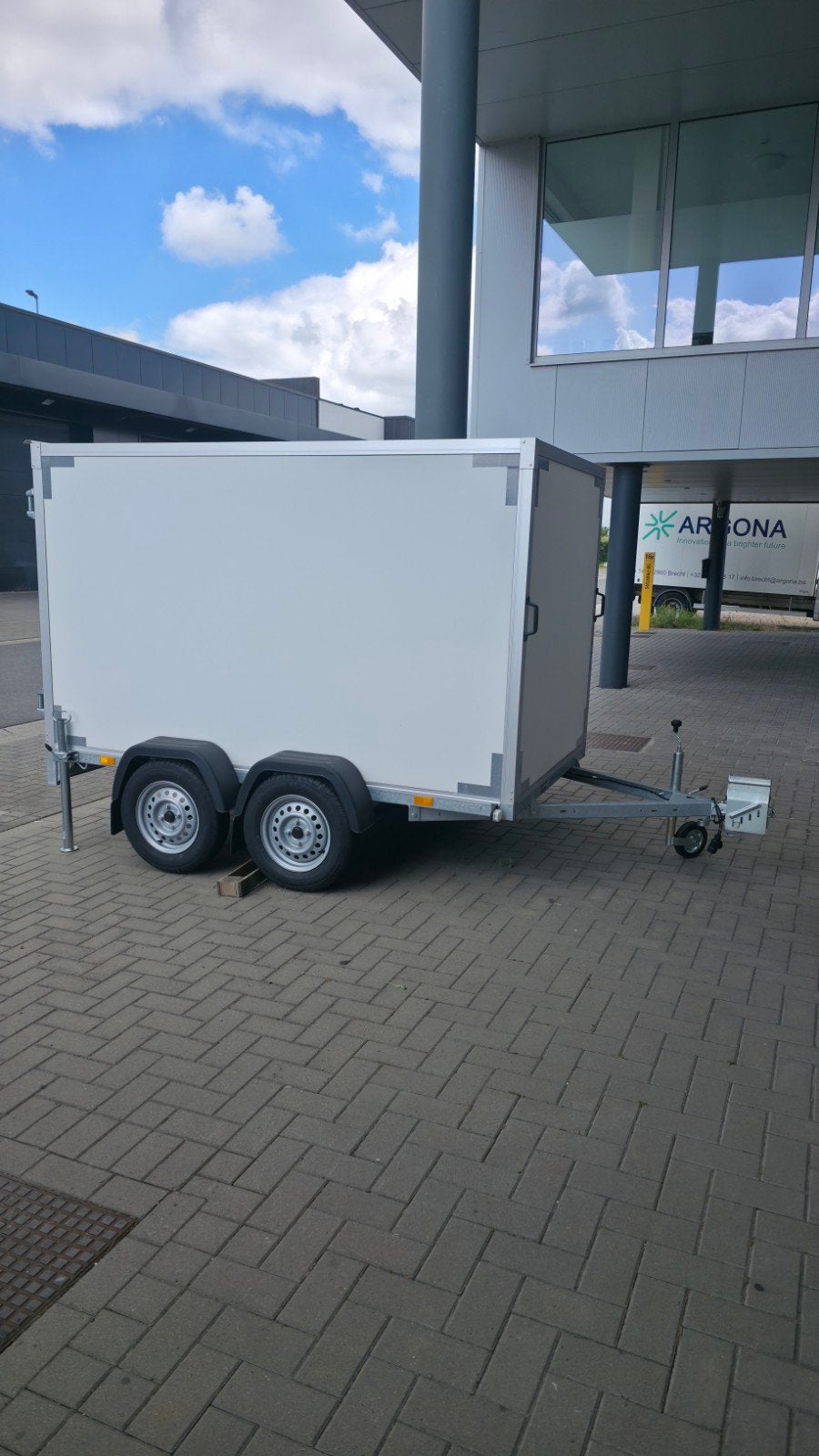 gesloten aanhangwagen dubbelas, Enlèvement, Comme neuf