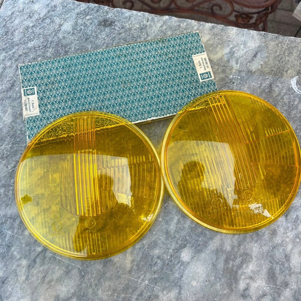 Verre de phare jaune pour VW BOSCH Beetle, Enlèvement ou Envoi, Utilisé