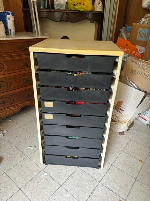 Armoire à tiroirs, Maison & Meubles, Armoires | Commodes, 25 à 50 cm, 5 tiroirs ou plus, Synthétique, Enlèvement