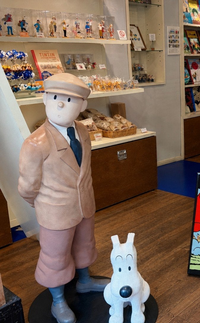 Grand Tintin casquette et Milou – Leblon Delienne – 2001, Verzamelen, Ophalen of Verzenden, Gebruikt, Overige typen