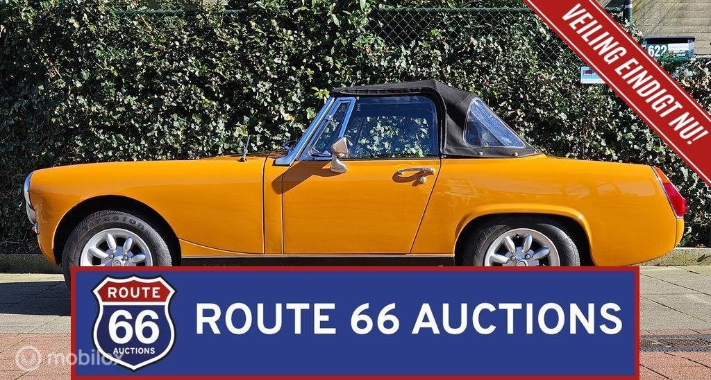 MG Midget 1500 | 1976 | Route 66 Auctions, Autos, Achat, Entreprise, Boîte manuelle, Autre carrosserie