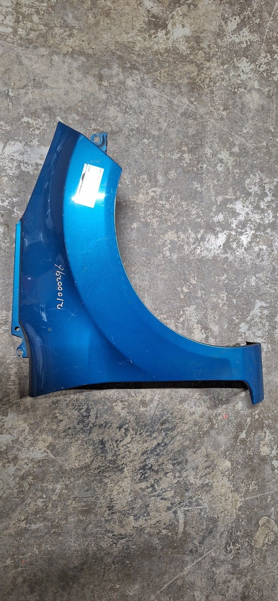 Spatbord Rechts-Voor Ford Fiesta 2013 Blauw Scherm (Moet ges, Gebruikt, -, -, Ophalen of Verzenden