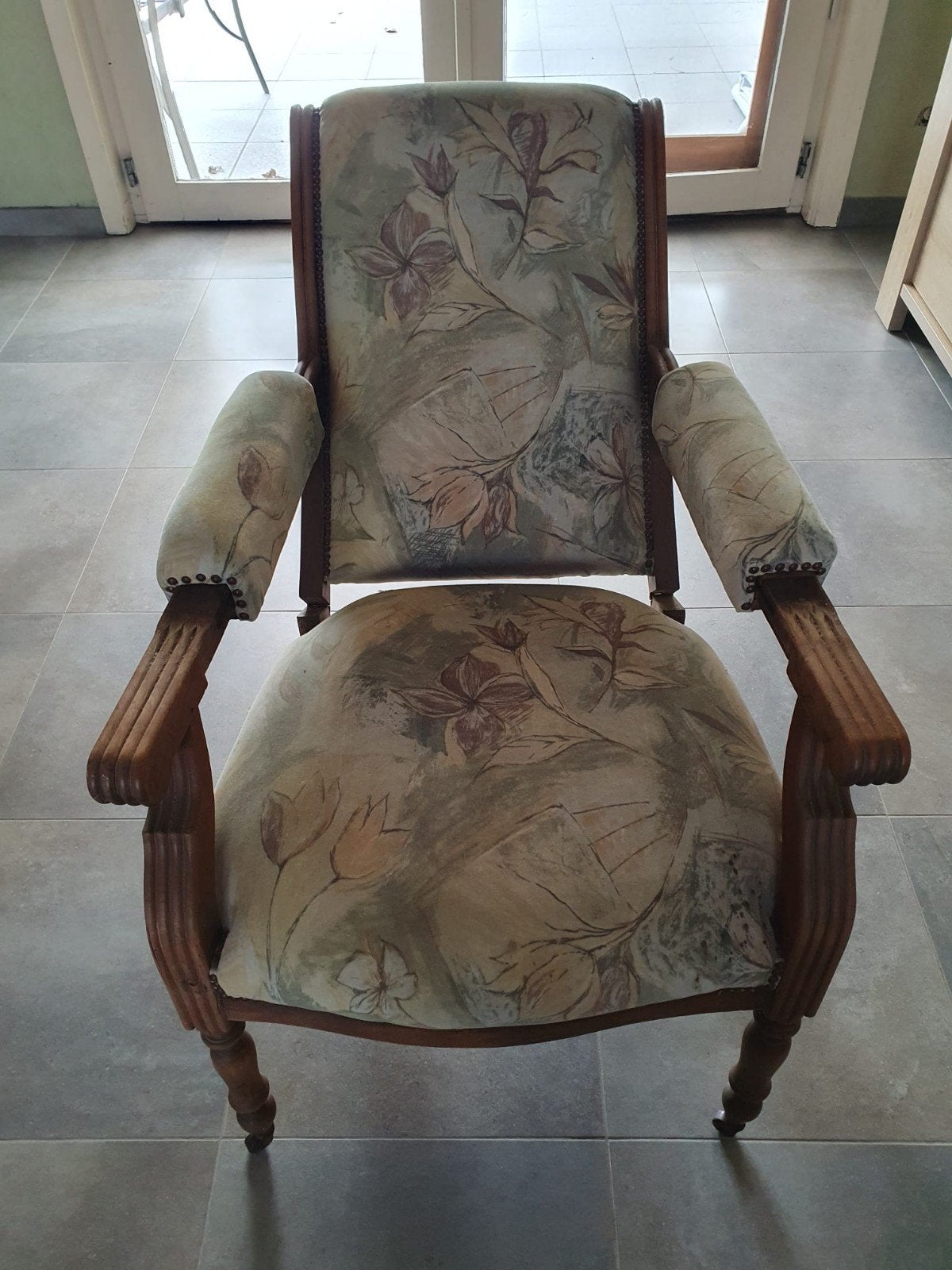 Fauteuil relax ajustable ancien, Antiquités & Art, Antiquités | Meubles | Chaises & Canapés, Enlèvement