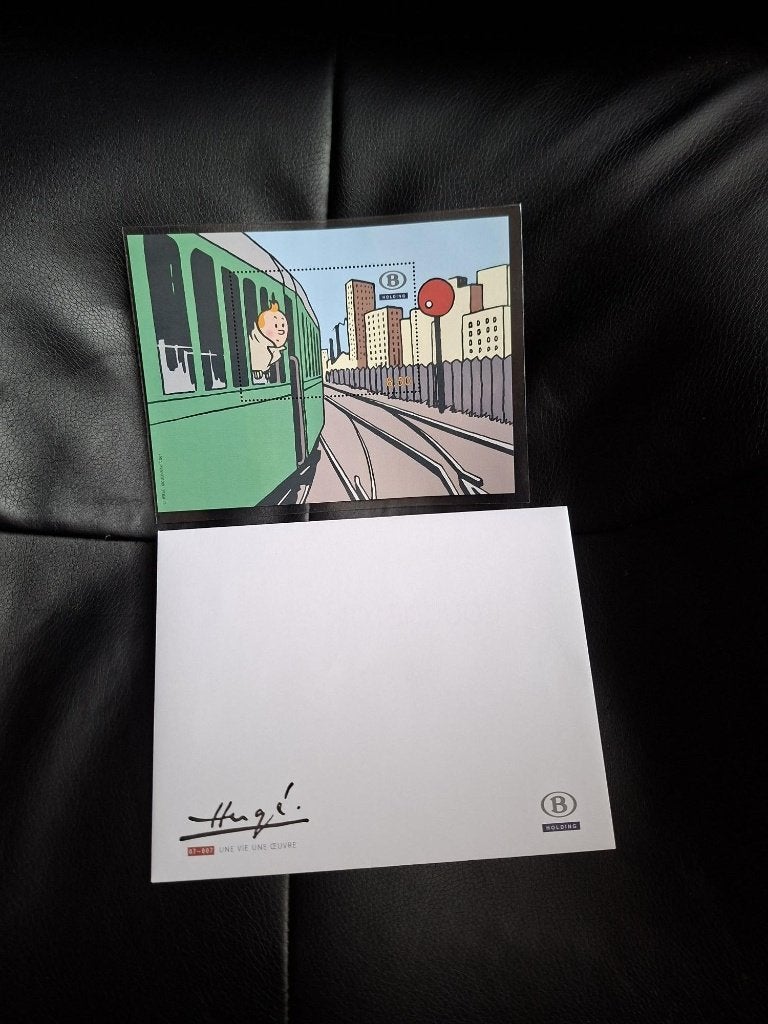 Postzegel Kuifje en enveloppe, Ophalen, Kuifje, Zo goed als nieuw, Overige typen
