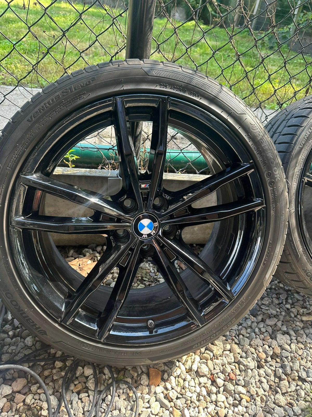 19'' BMW 3 4 serie G20 G21 791M M sport velgen set BLACK, Band(en), Zomerbanden, Ophalen, 19 inch