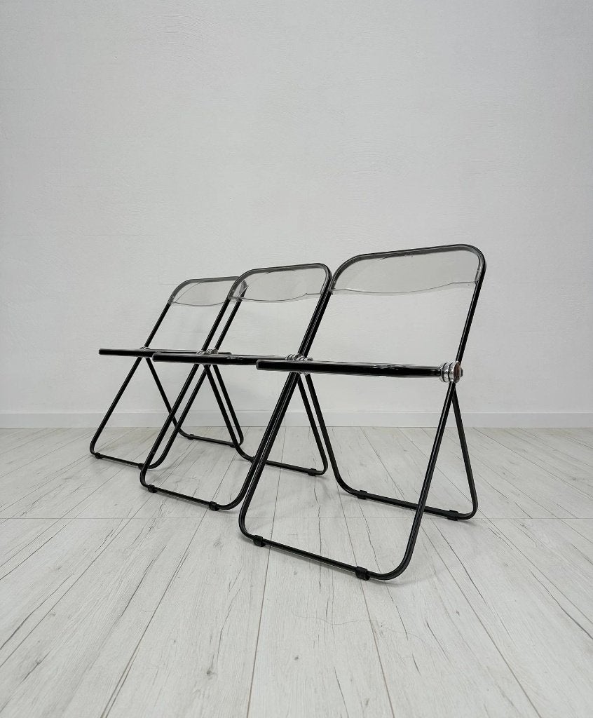 Plia klapstoel transparant Giancarlo Piretti Castelli 60s, Ophalen