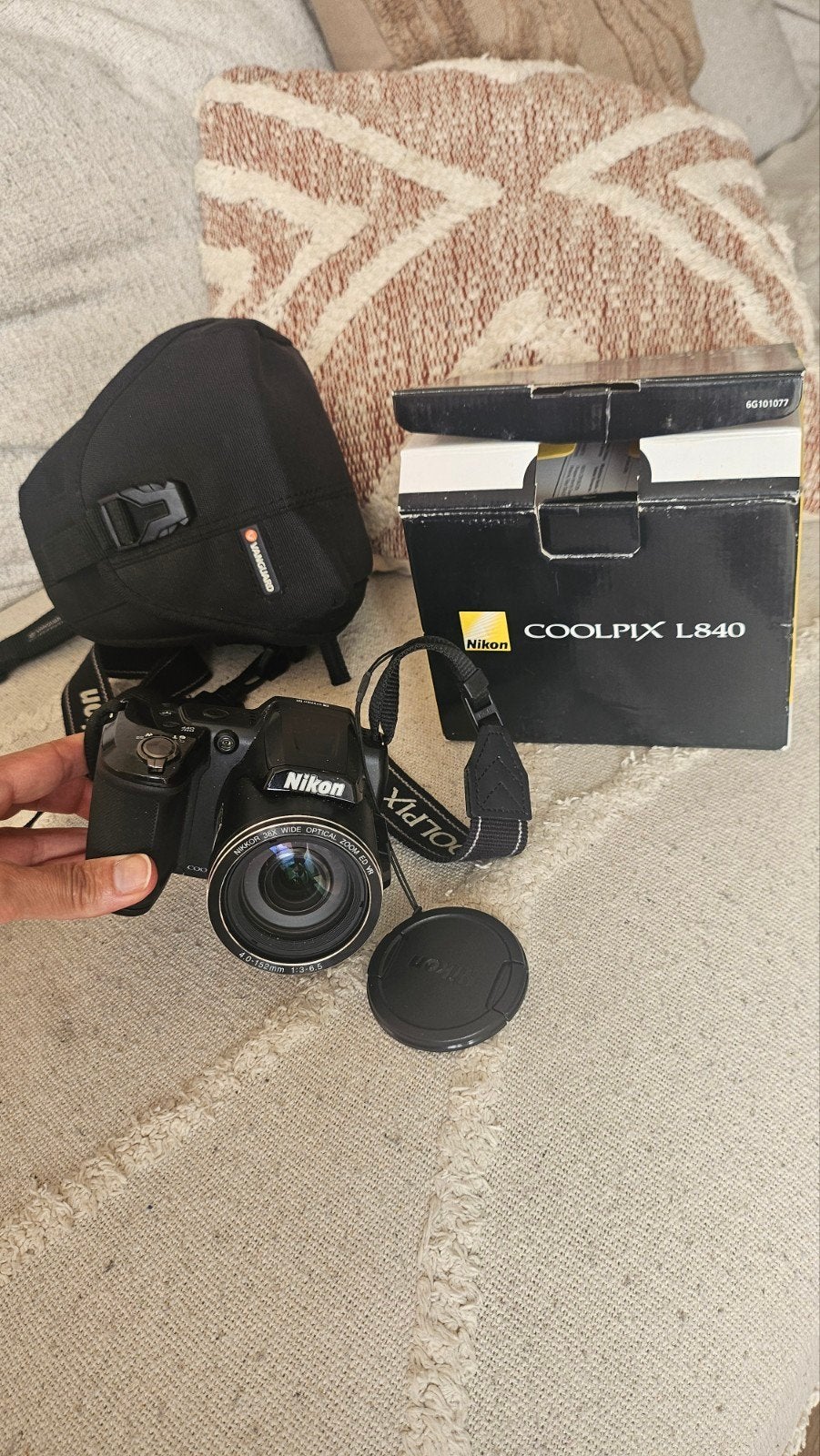 Nikon Coolpix L840 – Zo goed als nieuw – Compleet met doos, Audio, Tv en Foto, Fotocamera's Analoog, Ophalen, Nikon