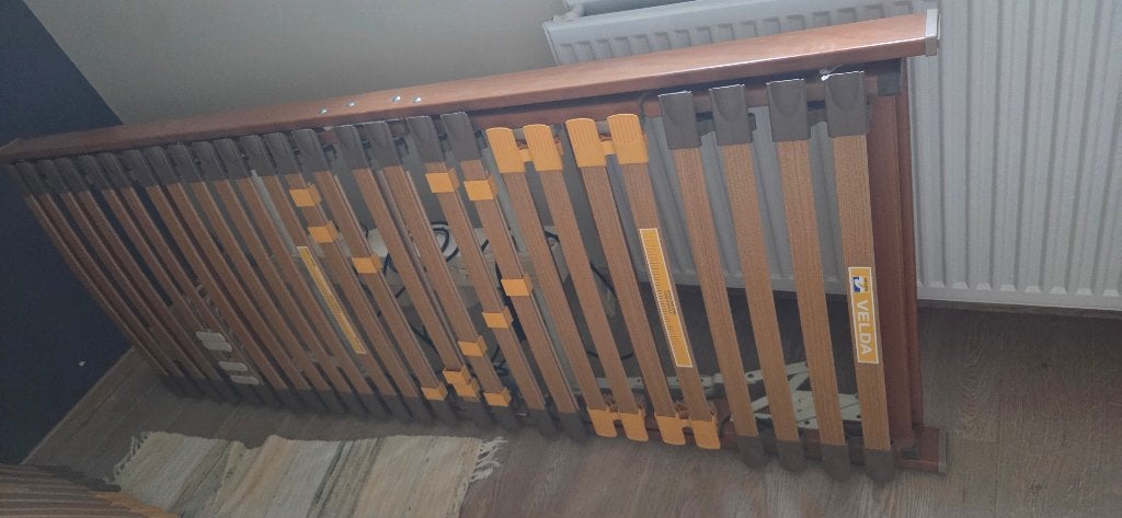 2 elektrische lattenbodems, Ophalen, Gebruikt, Tweepersoons, 80 cm