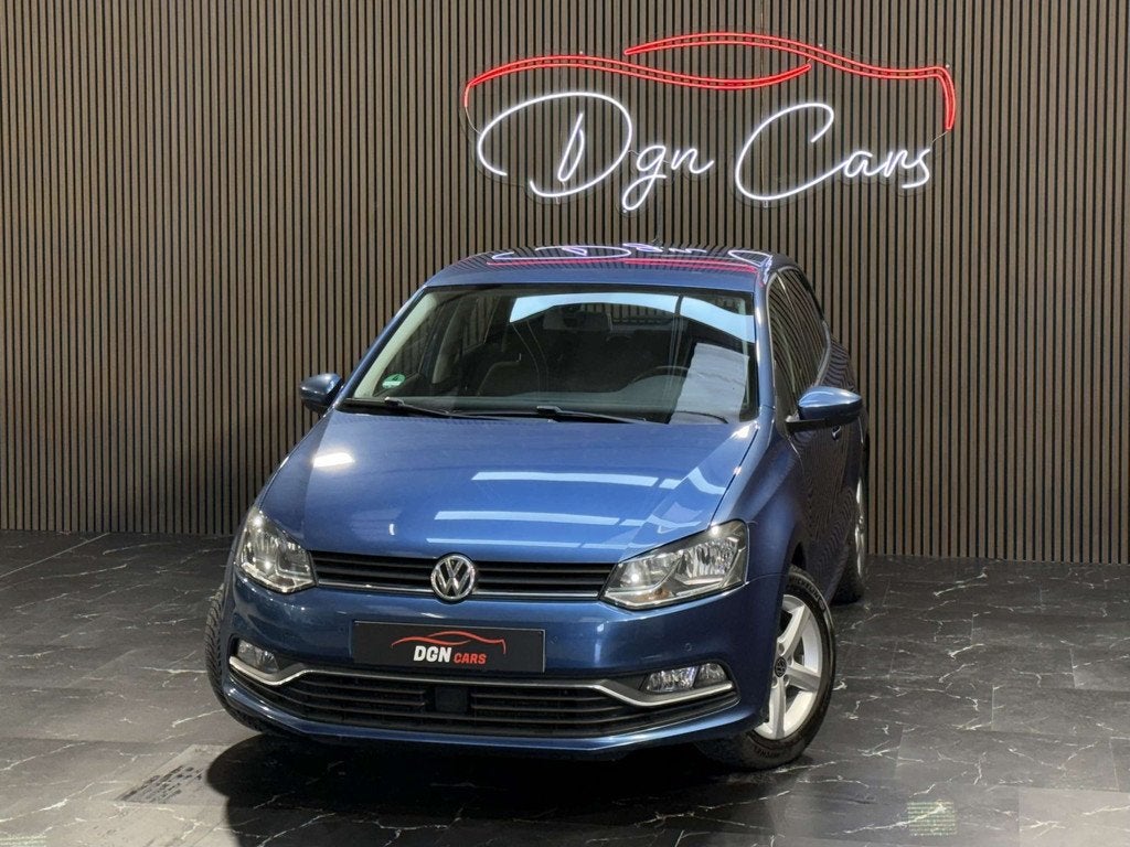 Volkswagen Polo Polo 1.2 TSI Sportline BMT (bj 2016), Auto's, Stof, Gebruikt, 4 cilinders, Blauw
