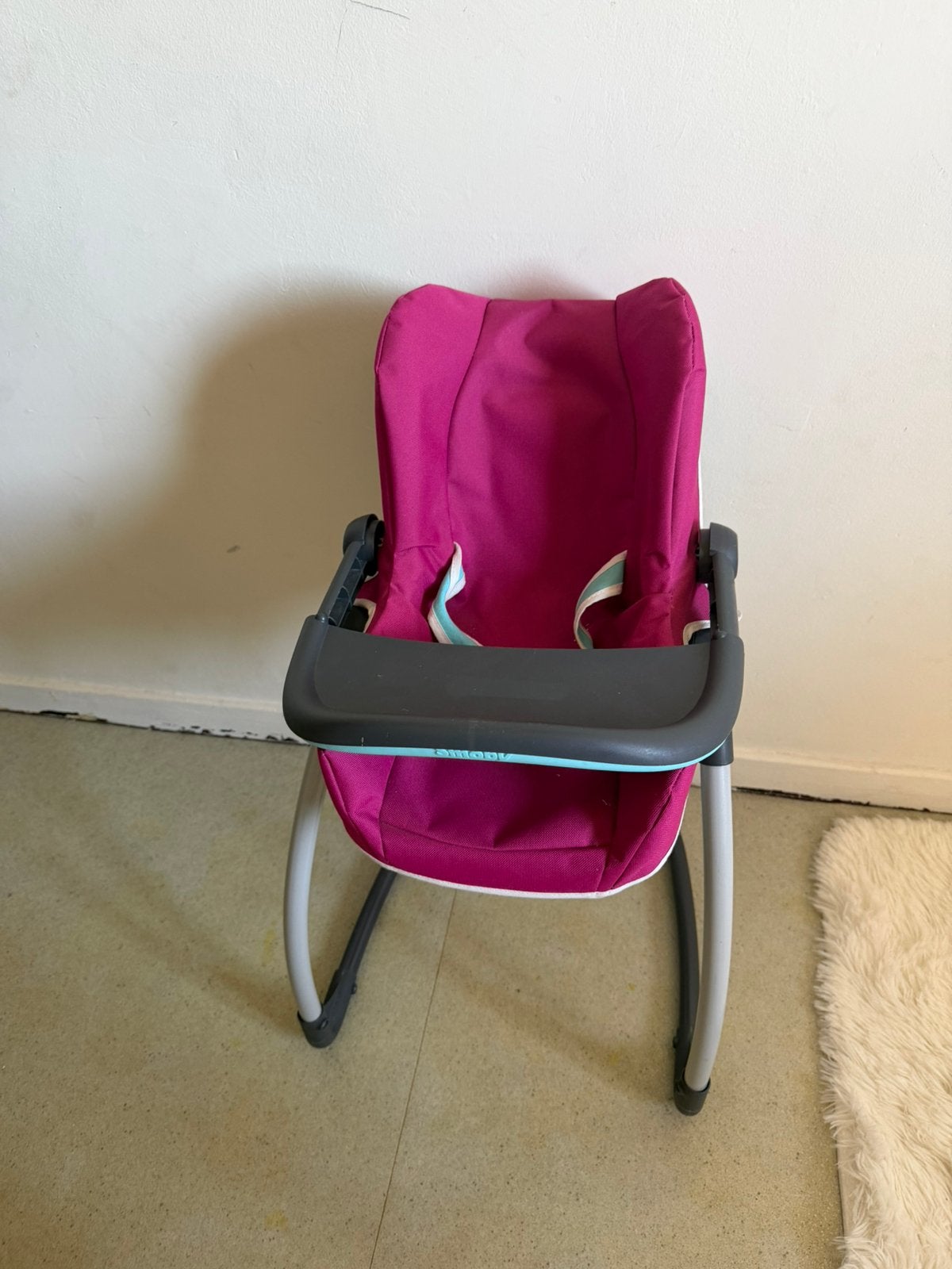 Roze poppenstoel / kinderstoel voor poppen, Enlèvement, Comme neuf