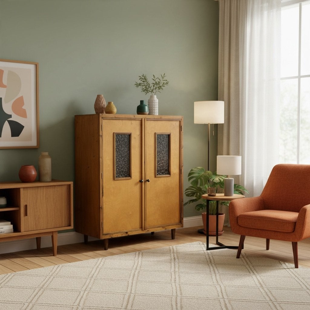 Vintage houten kast, Ophalen of Verzenden, Gebruikt, Kast