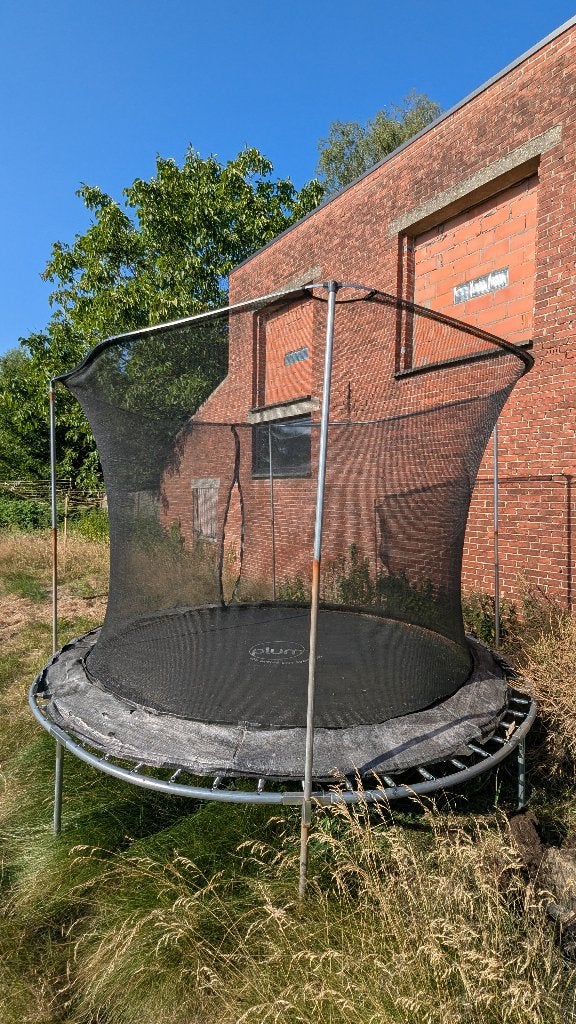 Plum trampoline 3 meter met net - gebruikt, compleet, Ophalen