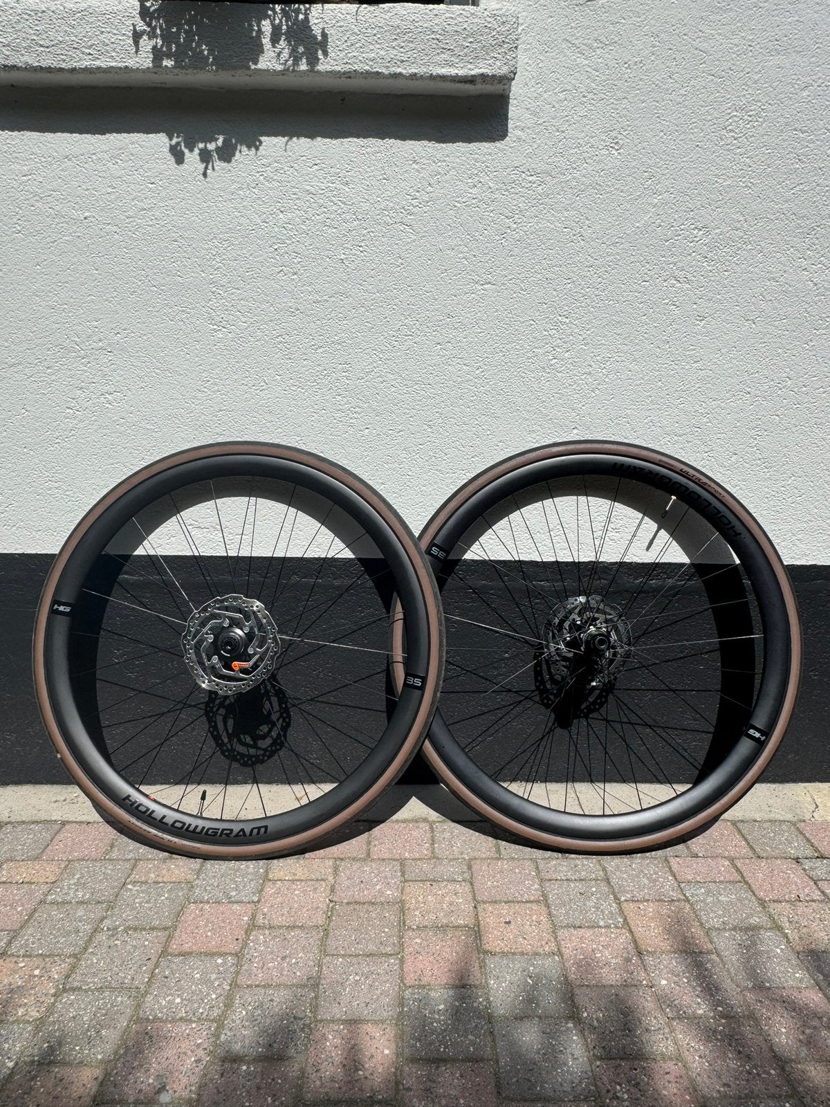 HollowGram Carbon Wielset 35 mm – Zo goed als nieuw, Vélos & Vélomoteurs, Vélos Pièces, Enlèvement, Comme neuf, Racefiets, Carbone