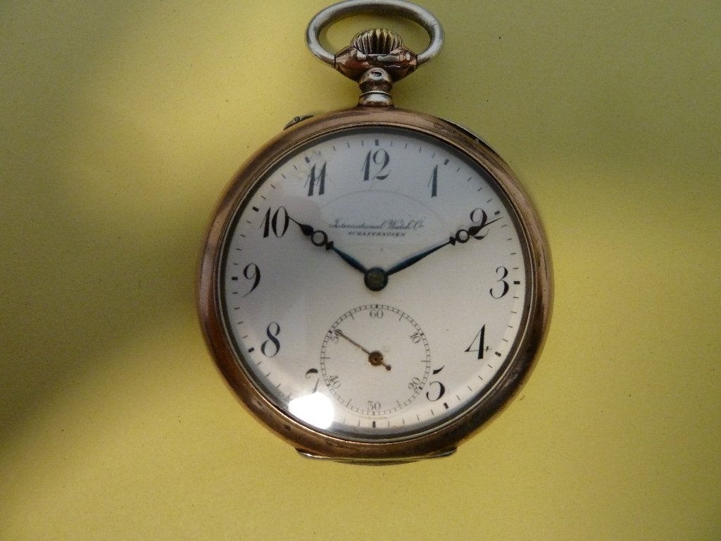 Zilveren zakhorloge International Watch Co, Enlèvement, Argent, Montre de poche