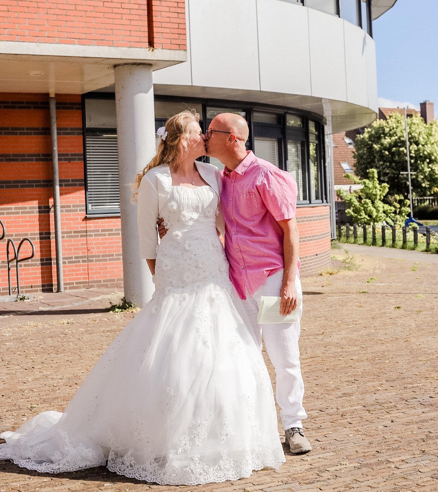 Mooie trouwjurk 36-42, Kleding | Dames, Trouwkleding en Trouwaccessoires, Ophalen, Zo goed als nieuw, Trouwjurk