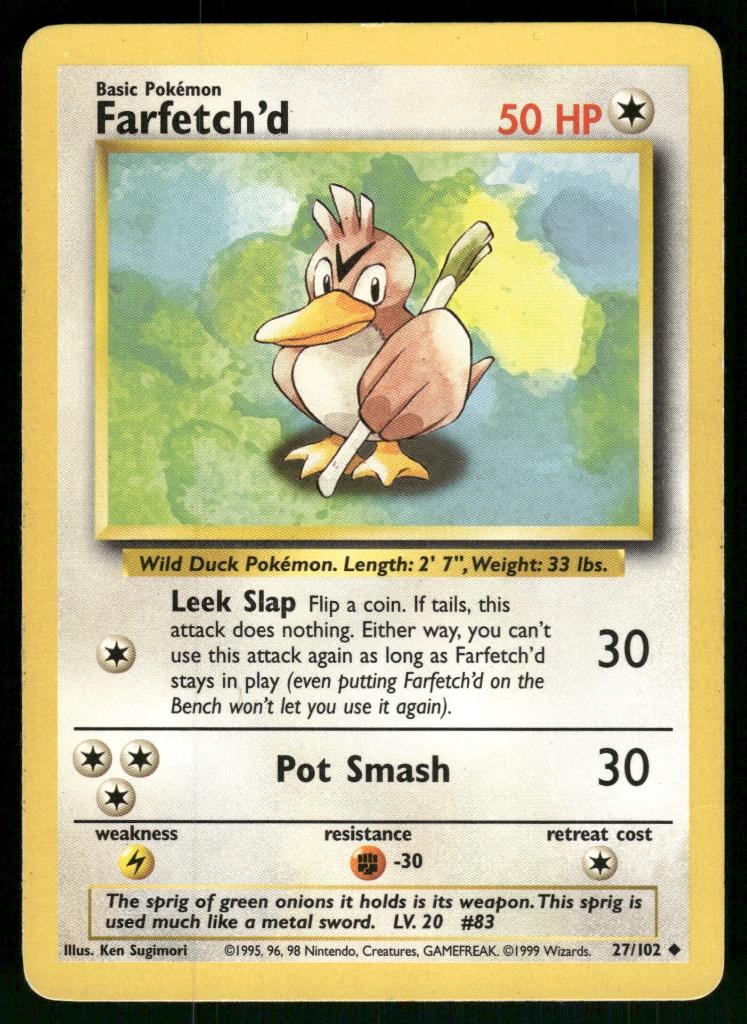 Farfetch'd 27/102 - Base (EX), Verzenden, Gebruikt