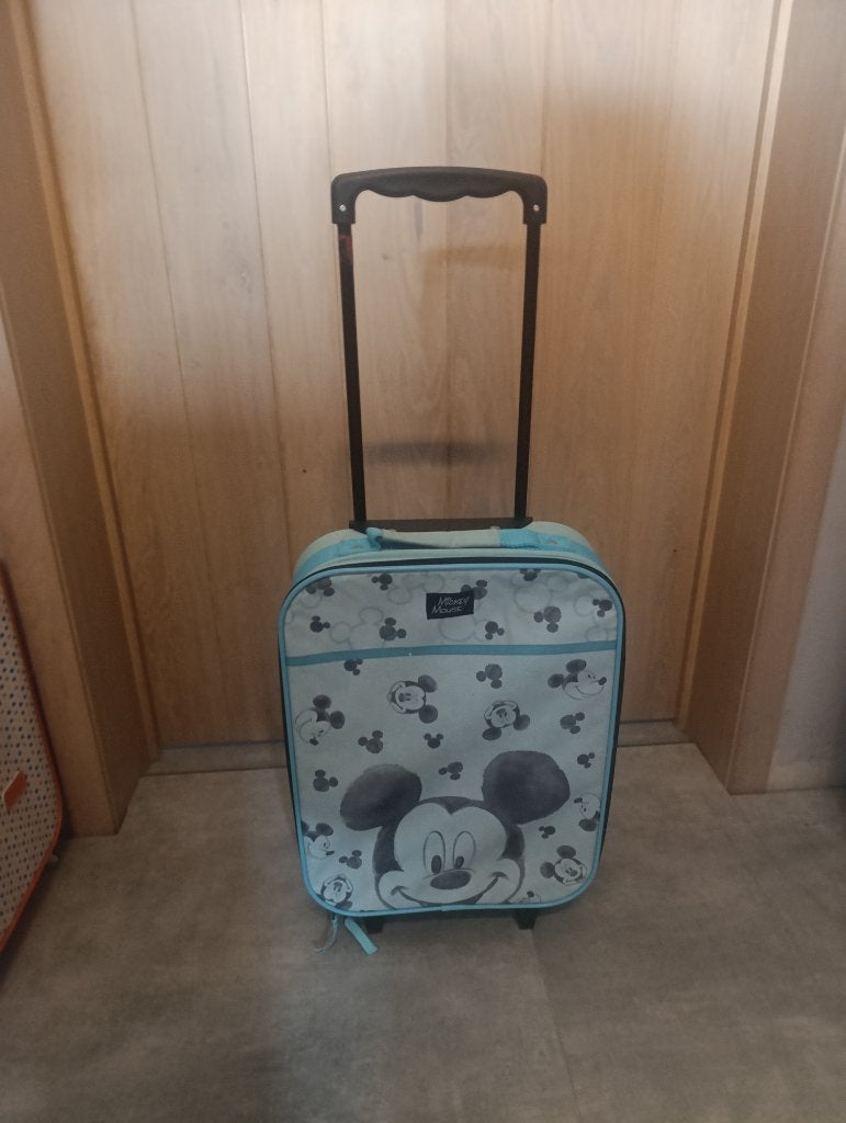 Kindervalies (mikey), Handtassen en Accessoires, Koffers, Ophalen, Zo goed als nieuw, Wieltjes