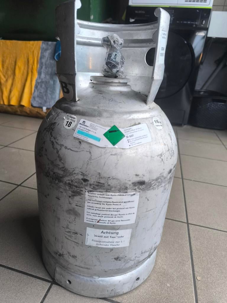 Bouteille R507 neuve pleine 16 kg jamais ouverte