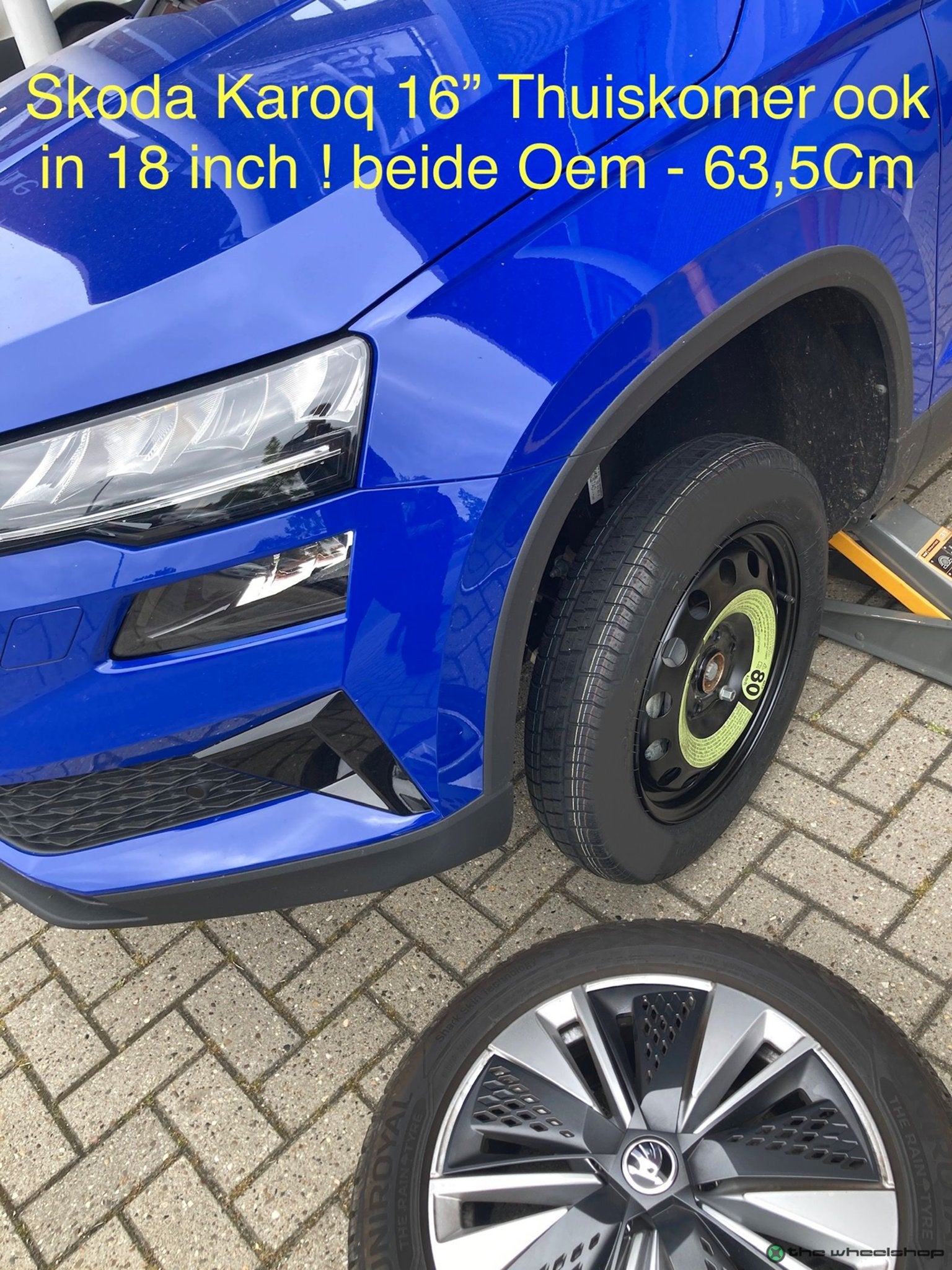 Thuiskomer Reservewiel VW T-Roc Golf 7/8 AUDI A3 Q2 16 inch, Pneus et Jantes, Véhicule de tourisme, -, Utilisé